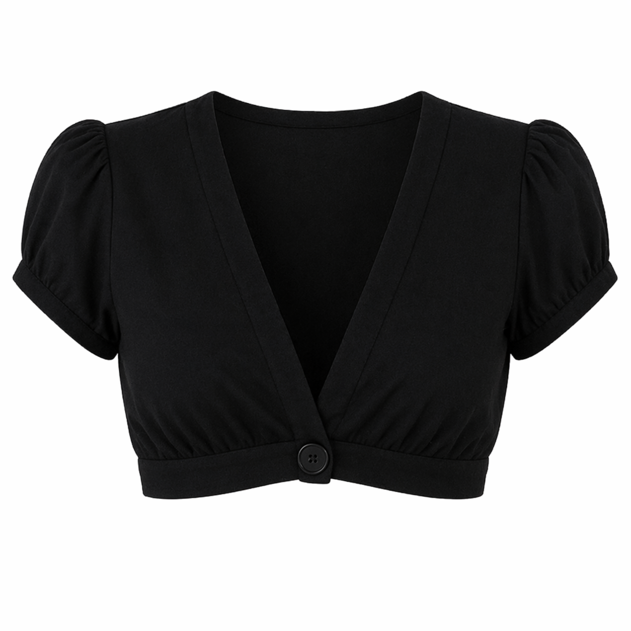 Strikket Crop Topp med V-hals – Y2K Streetwear til Dame