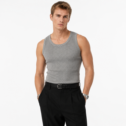 Slim Fit Tank Top til Herre – Elastisk Treningsvest for Gym og Sommer