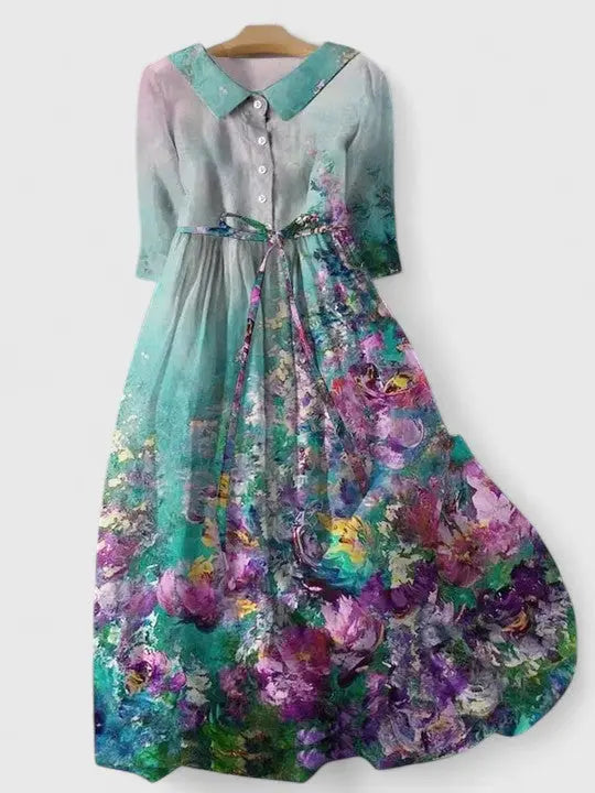 Arlisse | Elegant kjole – Havgrønn