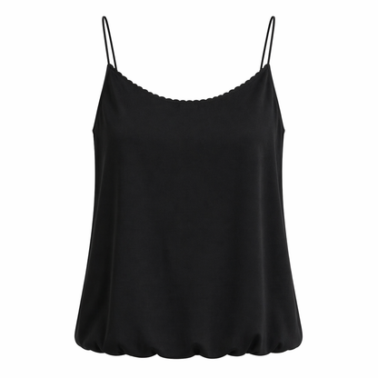 Sateng Camisole til Dame – U-hals &amp; Elegant Spagettistropp Topp