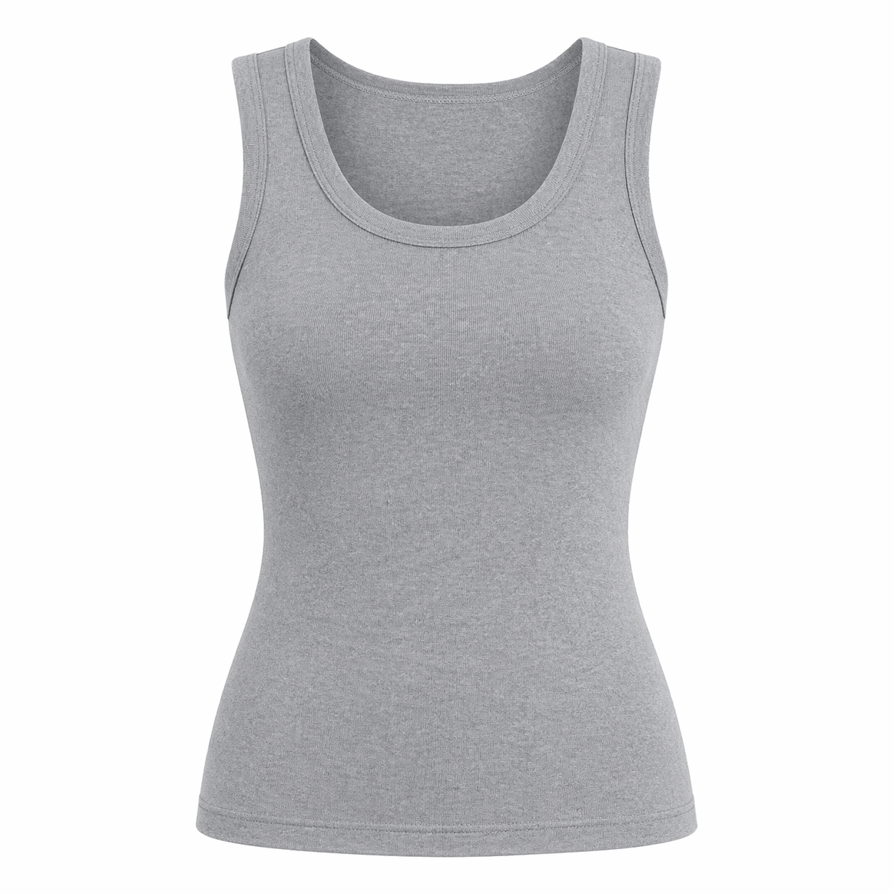 Sort Singlet til Dame – Slim Fit i Myk Bomull