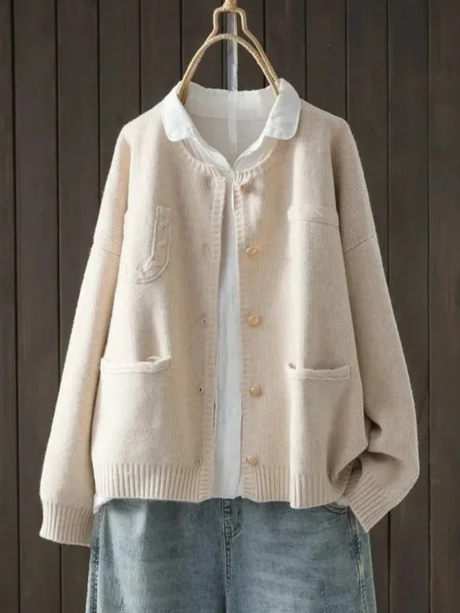 Klaerigo | ELEGANT CARDIGAN – Aprikos