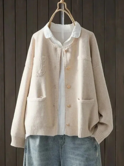 Klaerigo | ELEGANT CARDIGAN – Aprikos