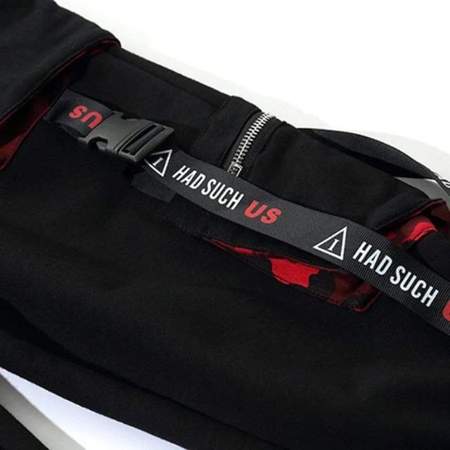 Joggebukse i streetwear-stil med stropper