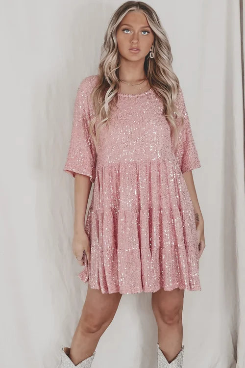 Daelia | Comfy Sequins baby dukkekjole