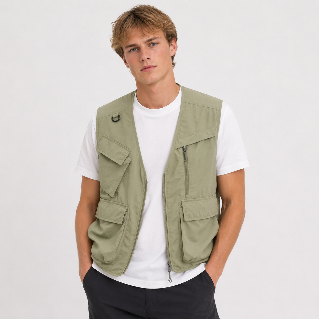 Funksjonell Vest til Dame og Herre – Lett Fritidsvest med Praktiske Lommer