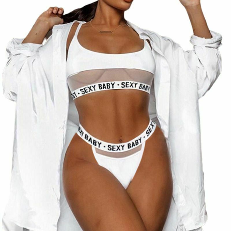 Sexy bikini med gjennombrutt bokstavsplitt