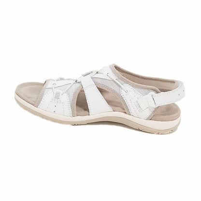 kilehælsandal med rund tå og borrelåsfeste