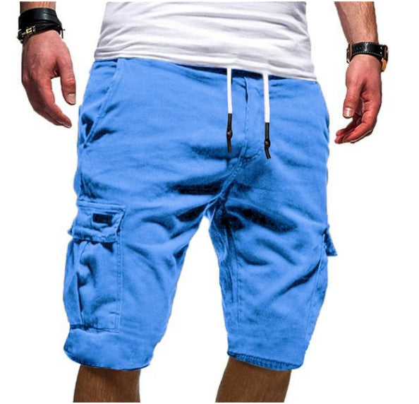 Løse cargoshorts for menn om sommeren
