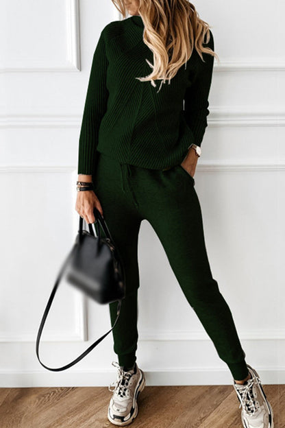 Avslappet turtleneck langermet todelt