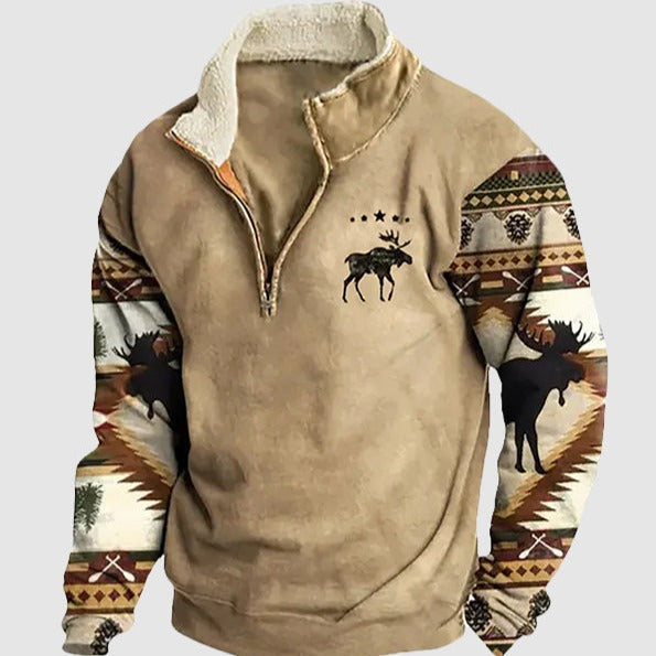 Rua™ Vintage Fleece-genser med halv glidelås