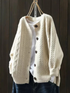 Klaerigo | KABELSTRIKKET CARDIGAN – Beige