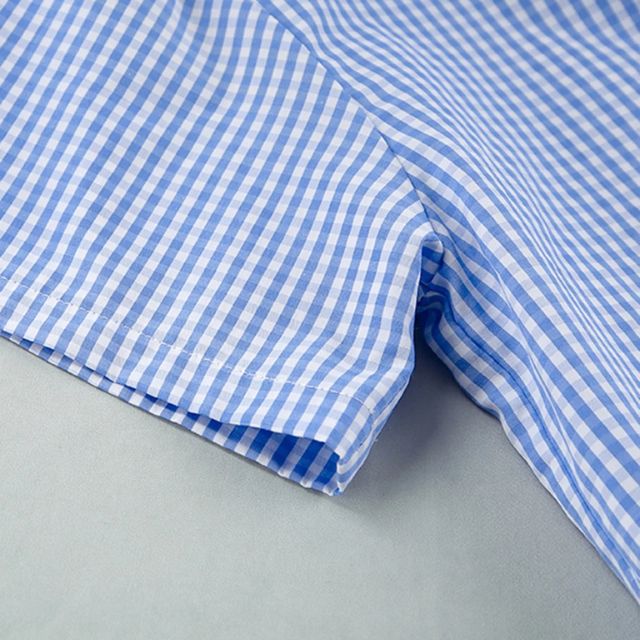 Gingham romper med nøkkelhullsutringning og sløyfedetaljer