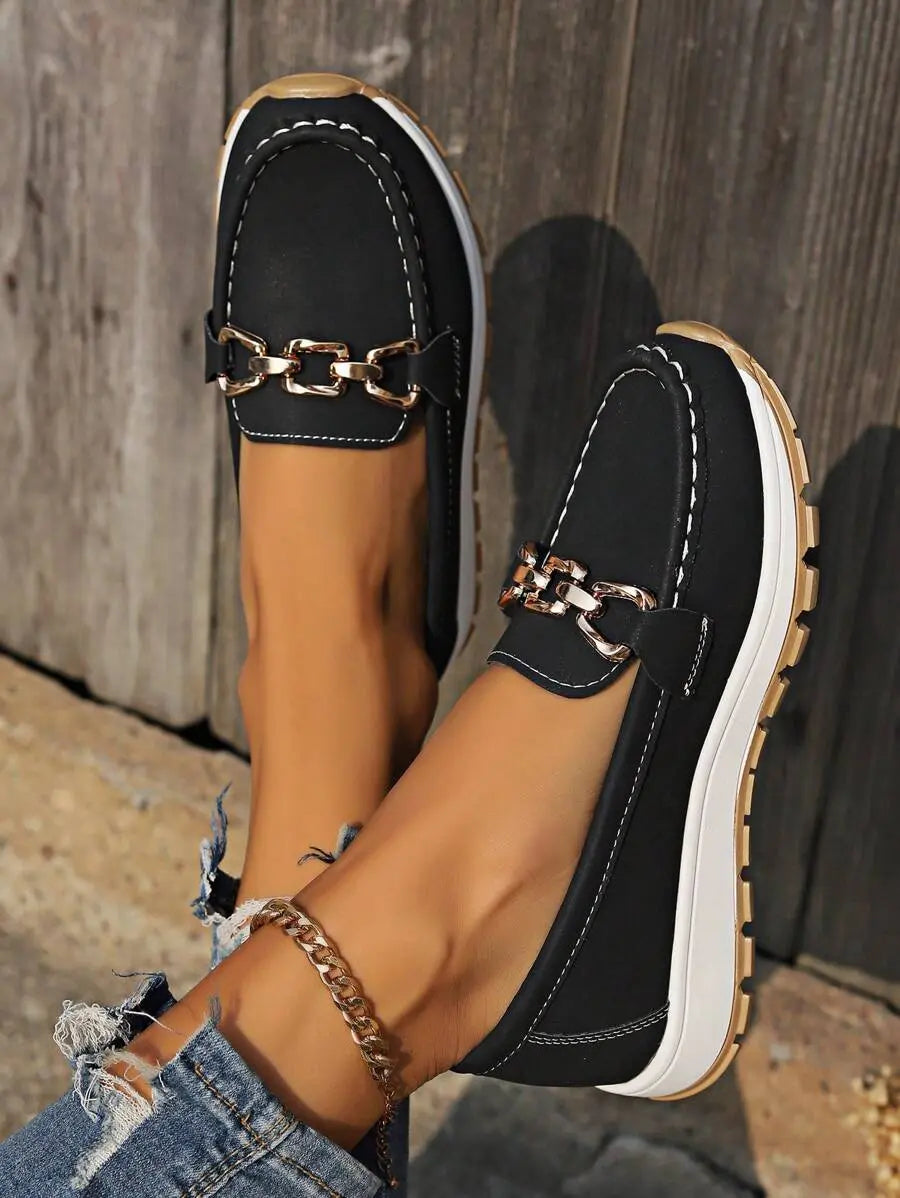 Adeline | Sklisikre ortopediske loafers – Svart