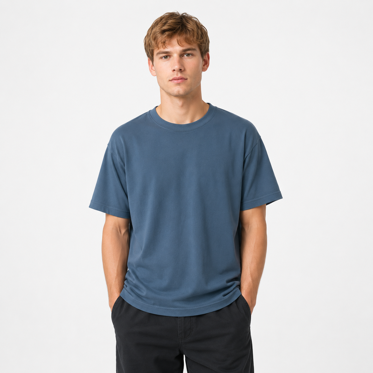 Heavyweight Vintage T-skjorte til Herre – 300gsm Super Loose Sommerstil