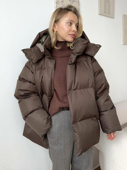 Brun parkas dame