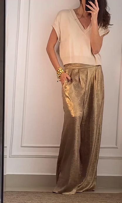 Maelynn | Elegant sett med topp og bukse