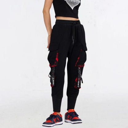 Joggebukse i streetwear-stil med stropper