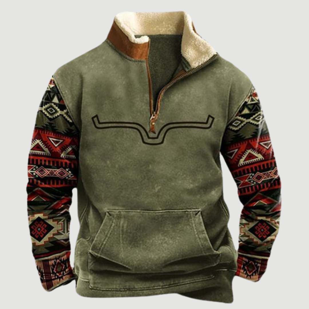 Rua™ Vintage Fleece-genser med halv glidelås