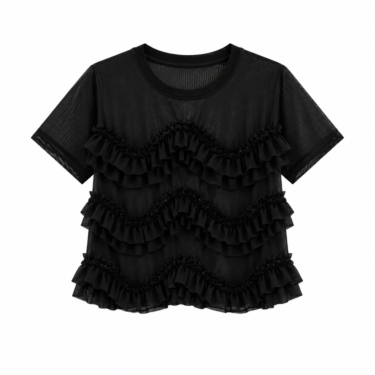 Stretch Mesh Blonde T-skjorte til Dame – Original Sommertopp
