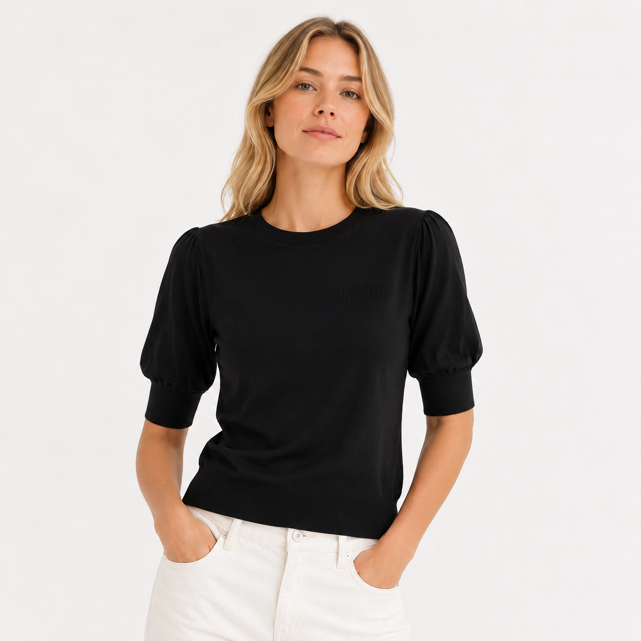 Strikket Silke T-skjorte til Dame – Lett Half Sleeve Sommertopp