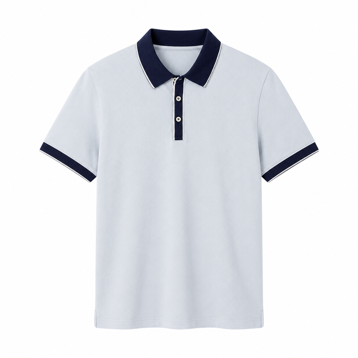 Strikket Poloskjorte i Lyocell til Herre – Lett, Myk og Perfekt for Business Casual