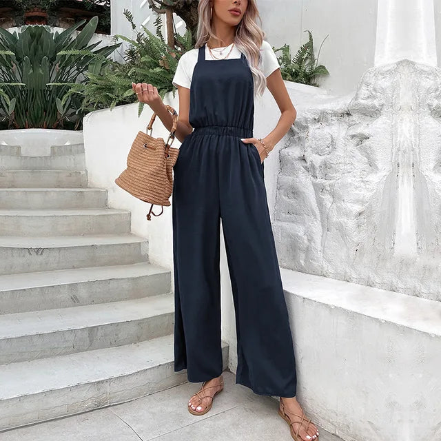Jumpsuit med vide ben