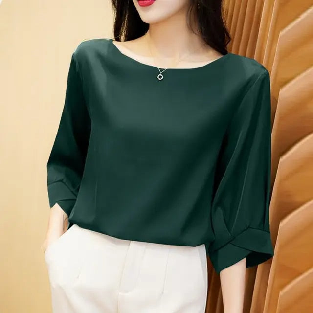 Vintage silkebluse