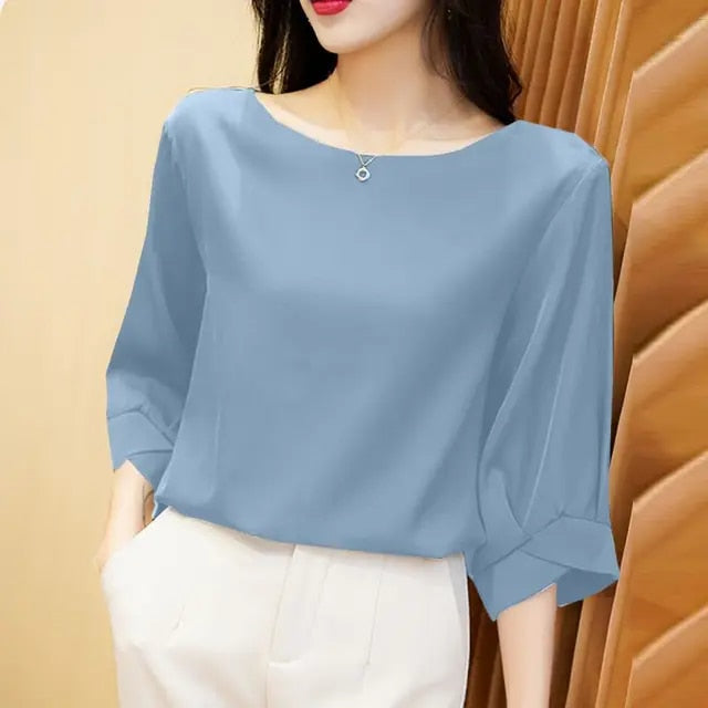 Vintage silkebluse