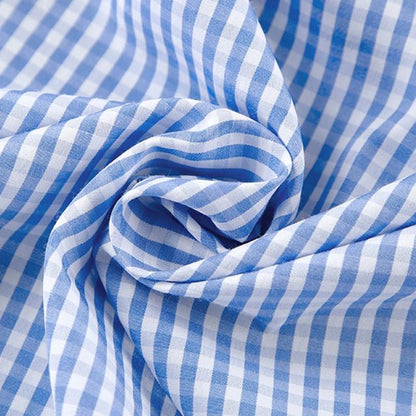 Gingham romper med nøkkelhullsutringning og sløyfedetaljer