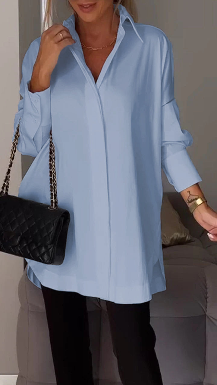 Juliana | Elegant skjorte med reversåpning