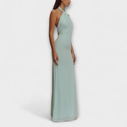 Ardeline | Figurnær maxikjole med halterneck