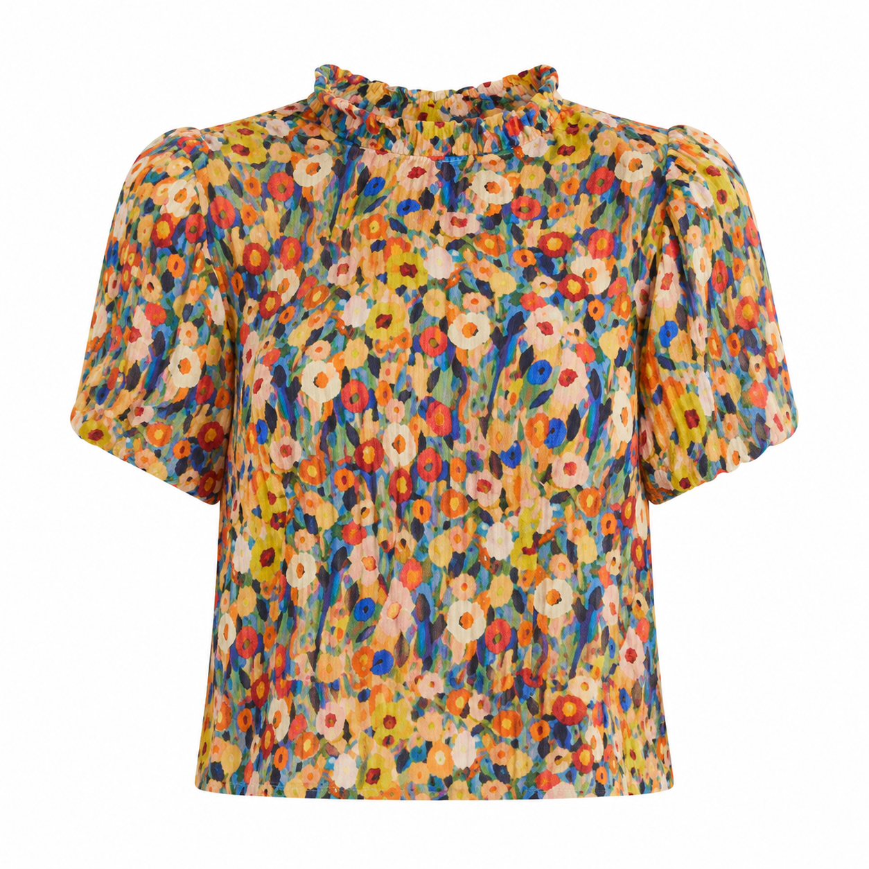 Blomstret Bluse til Dame – Fransk-Inspirert Elegant Sommertopp