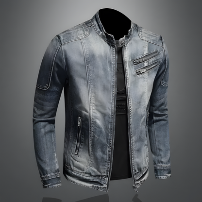 Retro denimjakke for menn