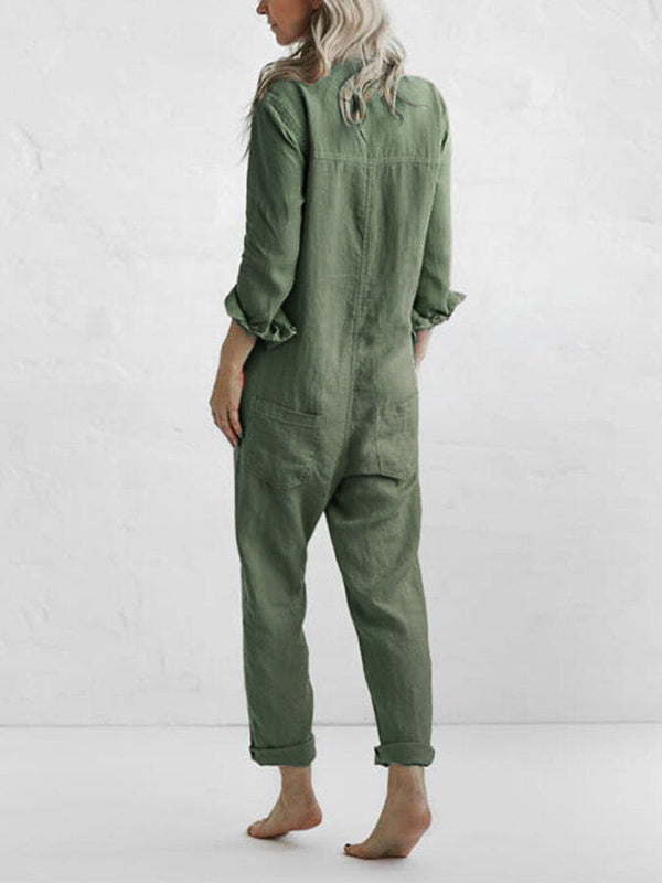 Uformell langermet jumpsuit