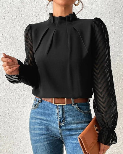 En langermet topp i kystchic stil