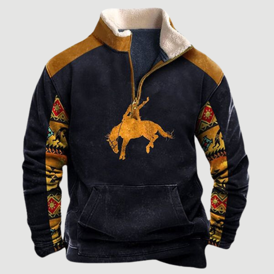 Rua™ Vintage Fleece-genser med halv glidelås