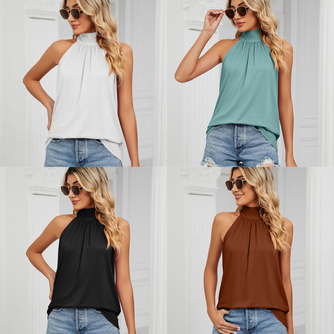 Glamorøs chiffongbluse