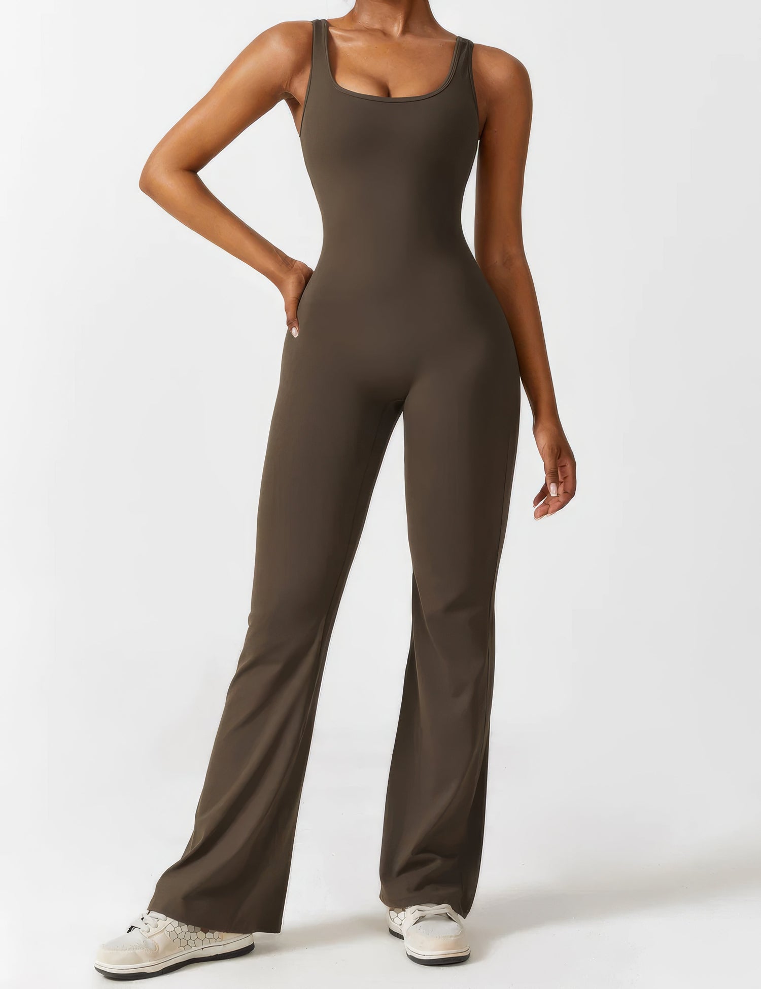 Jumpsuit med bell-bukse