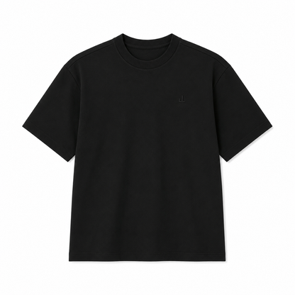 Oversized T-skjorte til Herre – Kortermet T-skjorte med Brodert Fiskemotiv