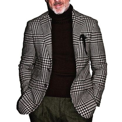 Enkelbrystet blazer for menn