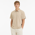 Vintage Waffle Polo til Herre – Heavyweight Half-Zip Sommertopp – Grønn