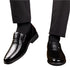 Luftige Skinnsko for Menn med Skjult 6 cm Løft – Elegant Slip-on for Sommer og Jobb – Svart Flatsko