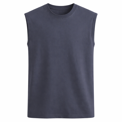 Bomullssinglet til Herre – 100% Bomull, Slim Fit &amp; Perfekt for Trening
