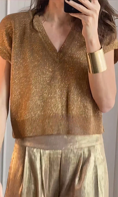 Maelynn | Elegant sett med topp og bukse