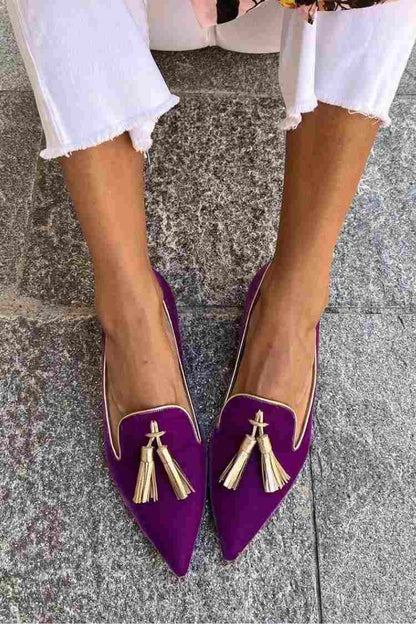 Klaerigo | Loafers med dusker