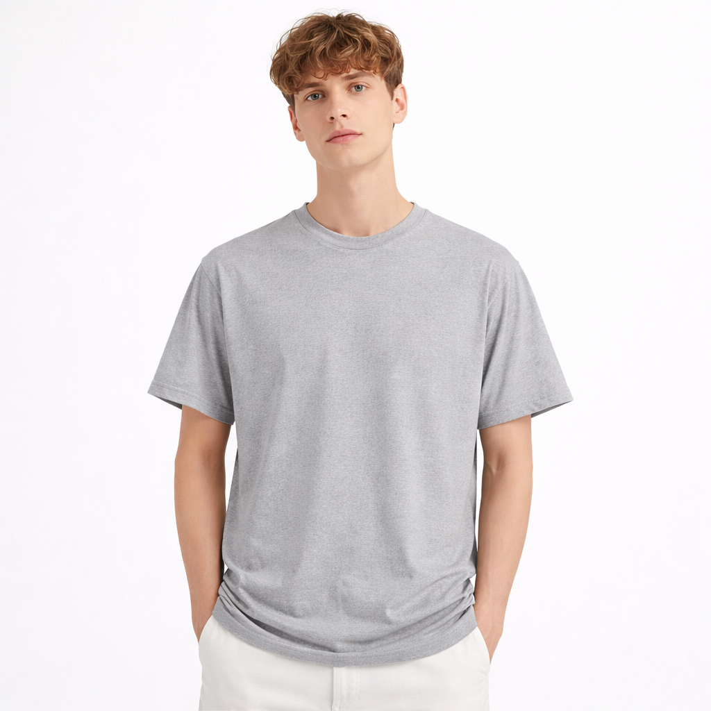 Lyocell T-skjorte til Herre – Minimalistisk Cityboy Stil &amp; Myk Komfort