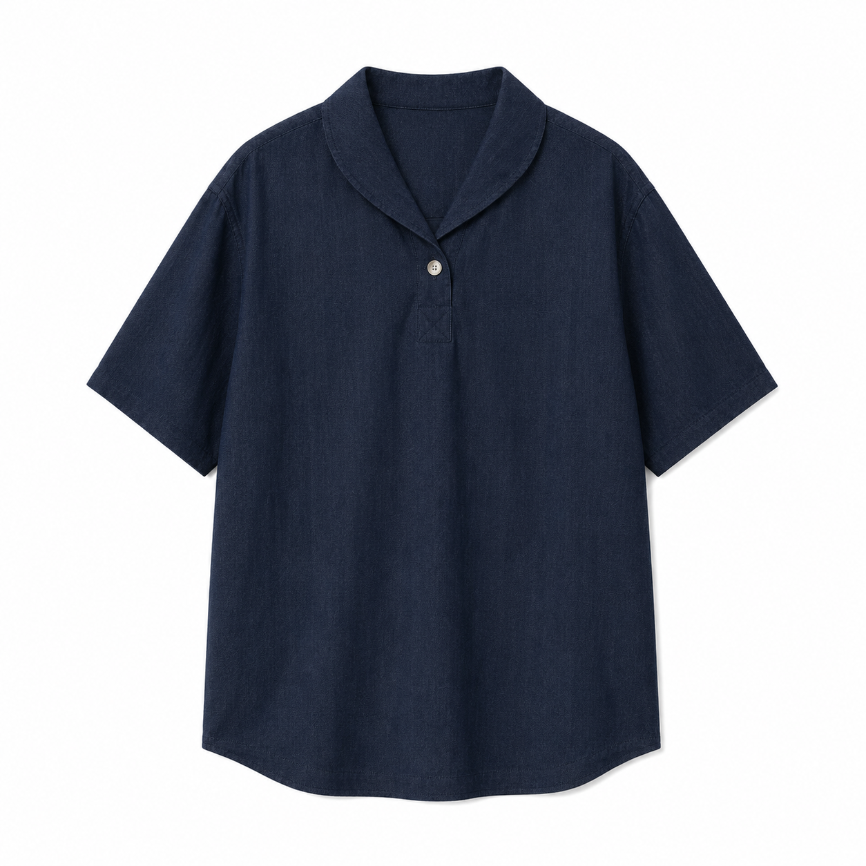 Kortermet Polo til Herre | Elegant Ensfarget T-Skjorte med Krage