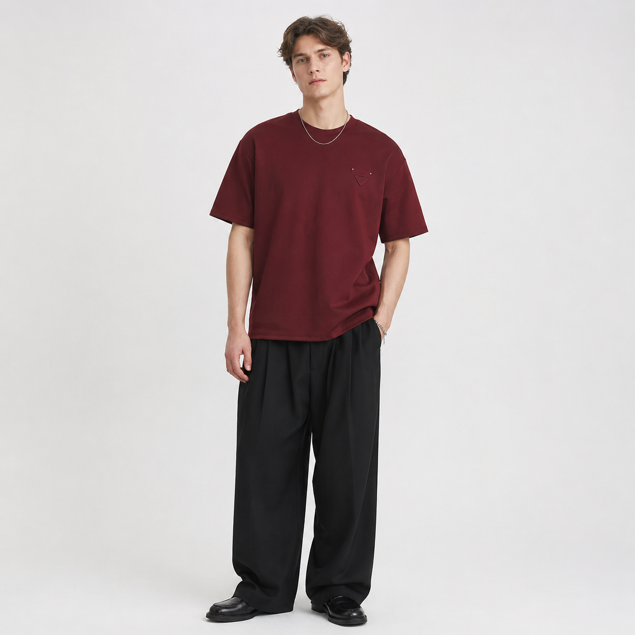 Kraftig T-skjorte til Herre – 280g Bomull &amp; Minimalistisk Design