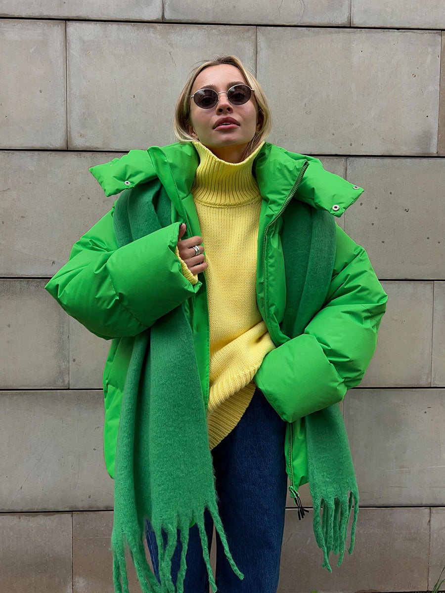 Parkas dame grønn